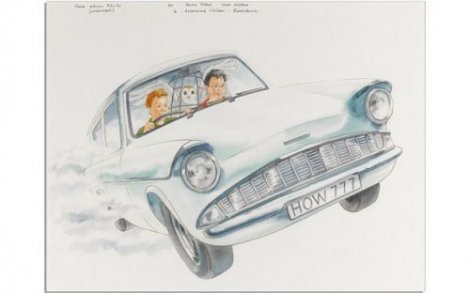 Harry Potter illustrations on auction