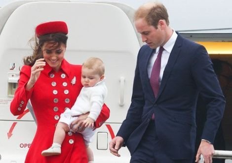 The royal young family in New Zealand