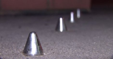 UK: Anti-homeless metal spikes