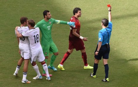Germany trashes a ten-man Portugal
