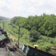 Russian train derailed bomb blast in Ukraine 