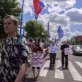 Luhansk protests for peace, Kiev for martial law
